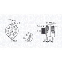 Lichtmaschine, Generator MAGNETI MARELLI 063321607010 von Magneti Marelli