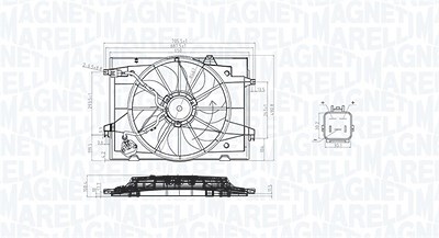 Magneti Marelli Lüfter, Motorkühlung [Hersteller-Nr. 069422784010] für Hyundai, Kia von MAGNETI MARELLI