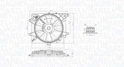 Magneti Marelli Lüfter, Motorkühlung [Hersteller-Nr. 069422789010] für Hyundai, Kia von MAGNETI MARELLI