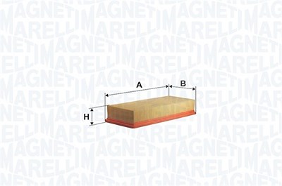 Magneti Marelli Luftfilter [Hersteller-Nr. 152071758425] für Citroën, Fiat, Fso, Lancia, Peugeot von MAGNETI MARELLI