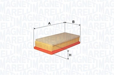 Magneti Marelli Luftfilter [Hersteller-Nr. 152071758657] für Citroën, Peugeot, Suzuki von MAGNETI MARELLI