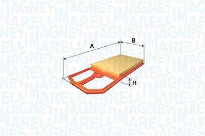 Magneti Marelli Luftfilter [Hersteller-Nr. 152071758664] für Citroën, Ford, Mazda, Peugeot, Toyota von MAGNETI MARELLI