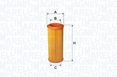 Magneti Marelli Luftfilter [Hersteller-Nr. 152071760830] für Seat, VW, Audi von MAGNETI MARELLI