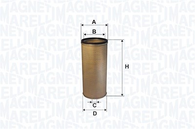 Magneti Marelli Luftfilter [Hersteller-Nr. 153071760633] für Nissan von MAGNETI MARELLI