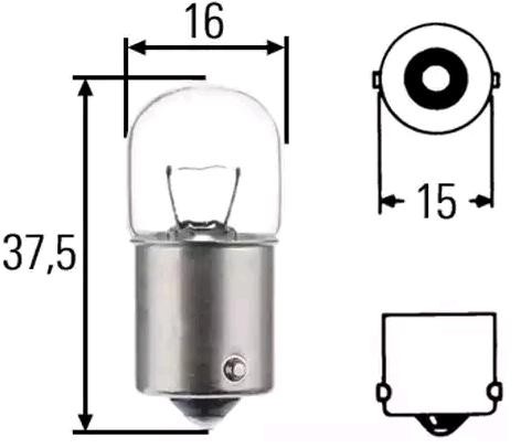 MAGNETI MARELLI Glühlampe, Kennzeichenleuchte MERCEDES-BENZ,VOLVO 004627100000 56615FSH9671,ZF259010073,A072601012703 18118690,28312024,ZF92259010073 von MAGNETI MARELLI