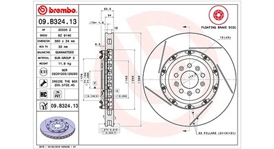 Magneti Marelli 1x Bremsscheibe [Hersteller-Nr. 360406129703] für Aston Martin von MAGNETI MARELLI