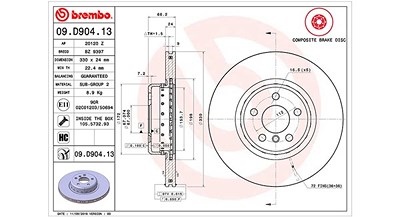 Magneti Marelli 1x Bremsscheibe [Hersteller-Nr. 360406168501] für BMW, Toyota von MAGNETI MARELLI