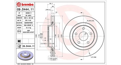 Magneti Marelli 1x Bremsscheibe [Hersteller-Nr. 360406170801] für Jeep von MAGNETI MARELLI