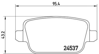 Magneti Marelli Bremsbeläge hinten (Satz) [Hersteller-Nr. 363700424075] für Ford von MAGNETI MARELLI