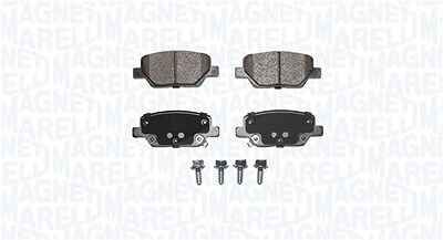 Magneti Marelli Bremsbeläge hinten (Satz) [Hersteller-Nr. 363916060884] für Abarth, Fiat von MAGNETI MARELLI