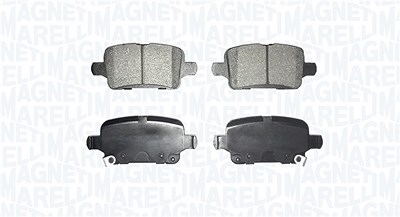 Magneti Marelli Bremsbeläge hinten (Satz) [Hersteller-Nr. 363916060917] für Opel, Vauxhall von MAGNETI MARELLI