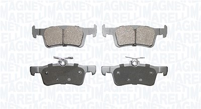 Magneti Marelli Bremsbeläge hinten (Satz) [Hersteller-Nr. 363916060946] für Ford von MAGNETI MARELLI