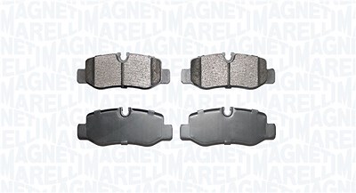 Magneti Marelli Bremsbeläge hinten (Satz) [Hersteller-Nr. 363916061142] für Mercedes-Benz von MAGNETI MARELLI