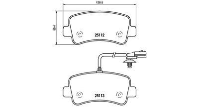 Magneti Marelli Bremsbeläge inkl. VWK Hinten (Satz) [Hersteller-Nr. 363700468063] für Nissan, Opel, Renault, Vauxhall von MAGNETI MARELLI