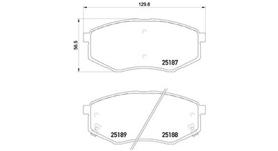 Magneti Marelli Bremsbeläge vorne (Satz) [Hersteller-Nr. 363700430055] für Hyundai, Kia von MAGNETI MARELLI