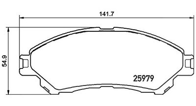 Magneti Marelli Bremsbeläge vorne (Satz) [Hersteller-Nr. 363700479032] für Suzuki von MAGNETI MARELLI