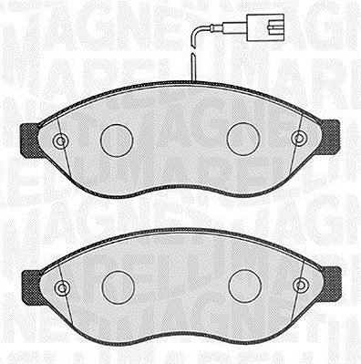 Magneti Marelli Bremsbeläge vorne (Satz) [Hersteller-Nr. 363916060189] für Citroën, Fiat, Peugeot von MAGNETI MARELLI