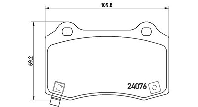 Magneti Marelli Bremsbelagsatz, Scheibenbremse [Hersteller-Nr. 363700411024] für Chevrolet, Chrysler, Dodge, Jeep von MAGNETI MARELLI