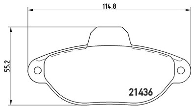 Magneti Marelli Bremsbelagsatz, Scheibenbremse [Hersteller-Nr. 363700423096] für Fiat, Lancia, Zastava von MAGNETI MARELLI