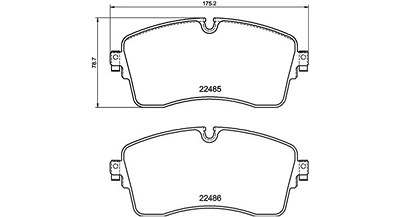 Magneti Marelli Bremsbelagsatz, Scheibenbremse [Hersteller-Nr. 363700444028] für Land Rover von MAGNETI MARELLI