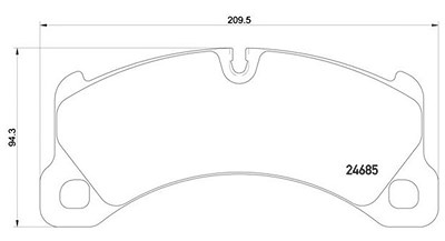 Magneti Marelli Bremsbelagsatz, Scheibenbremse [Hersteller-Nr. 363700465026] für Porsche von MAGNETI MARELLI