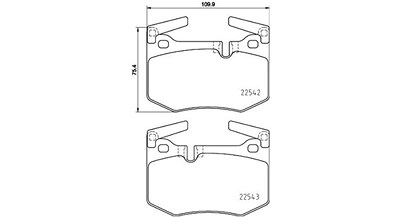 Magneti Marelli Bremsbelagsatz, Scheibenbremse [Hersteller-Nr. 363700483164] für Lexus von MAGNETI MARELLI