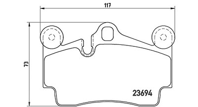 Magneti Marelli Bremsbelagsatz, Scheibenbremse [Hersteller-Nr. 363700485070] für Audi, Porsche, VW von MAGNETI MARELLI