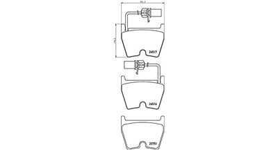 Magneti Marelli Bremsbelagsatz, Scheibenbremse [Hersteller-Nr. 363700485132] für Audi von MAGNETI MARELLI