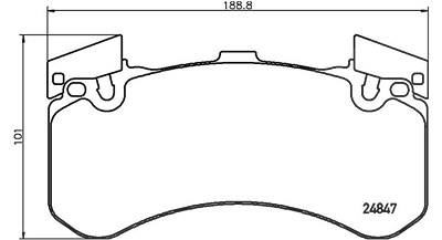 Magneti Marelli Bremsbelagsatz, Scheibenbremse [Hersteller-Nr. 363700485136] für Audi, Bentley von MAGNETI MARELLI