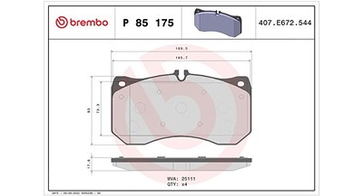 Magneti Marelli Bremsbelagsatz, Scheibenbremse [Hersteller-Nr. 363700485175] für Audi von MAGNETI MARELLI