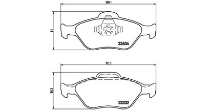 Magneti Marelli Bremsbelagsatz, Scheibenbremse [Hersteller-Nr. 363700524055] für Ford, Mazda von MAGNETI MARELLI