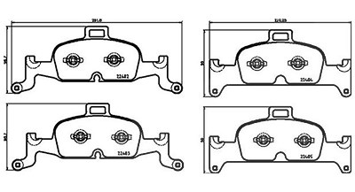 Magneti Marelli Bremsbelagsatz, Scheibenbremse [Hersteller-Nr. 363700585164] für Audi von MAGNETI MARELLI