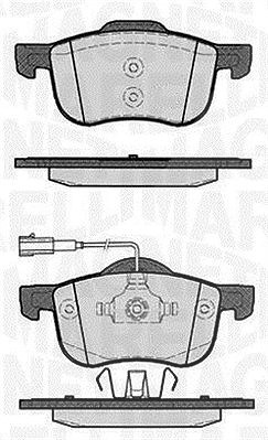 Magneti Marelli Bremsbelagsatz, Scheibenbremse [Hersteller-Nr. 363916060128] für Alfa Romeo, Dodge von MAGNETI MARELLI