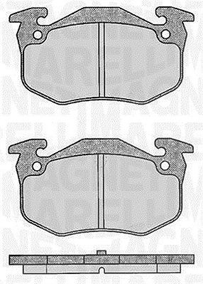 Magneti Marelli Bremsbelagsatz, Scheibenbremse [Hersteller-Nr. 363916060197] für Citroën, Peugeot, Renault von MAGNETI MARELLI