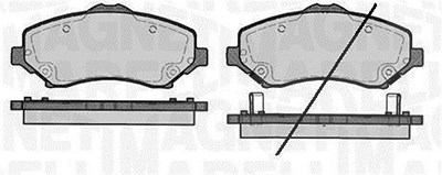 Magneti Marelli Bremsbelagsatz, Scheibenbremse [Hersteller-Nr. 363916060211] für Chrysler, Dodge, Fiat, Jeep, Lancia, VW von MAGNETI MARELLI