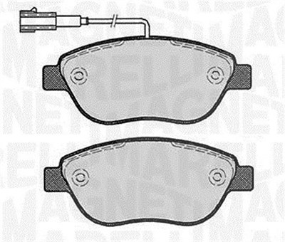 Magneti Marelli Bremsbelagsatz, Scheibenbremse [Hersteller-Nr. 363916060221] für Abarth, Fiat, Lancia, Opel von MAGNETI MARELLI