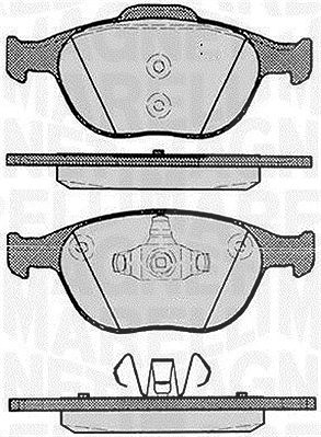 Magneti Marelli Bremsbelagsatz, Scheibenbremse [Hersteller-Nr. 363916060256] für Ford von MAGNETI MARELLI