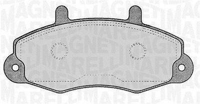 Magneti Marelli Bremsbelagsatz, Scheibenbremse [Hersteller-Nr. 363916060268] für Ford von MAGNETI MARELLI