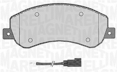 Magneti Marelli Bremsbelagsatz, Scheibenbremse [Hersteller-Nr. 363916060272] für Ford, VW von MAGNETI MARELLI