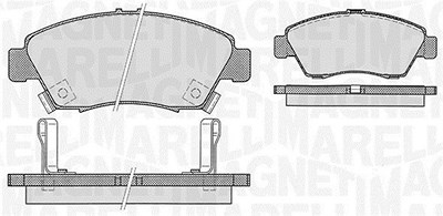 Magneti Marelli Bremsbelagsatz, Scheibenbremse [Hersteller-Nr. 363916060275] für Honda von MAGNETI MARELLI