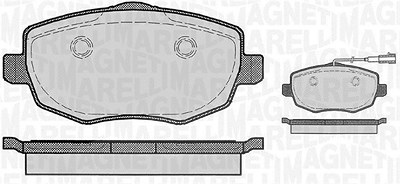 Magneti Marelli Bremsbelagsatz, Scheibenbremse [Hersteller-Nr. 363916060290] für Lancia von MAGNETI MARELLI