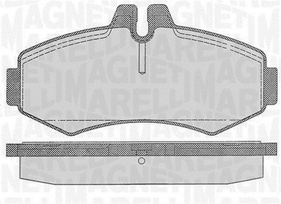 Magneti Marelli Bremsbelagsatz, Scheibenbremse [Hersteller-Nr. 363916060327] für Mercedes-Benz von MAGNETI MARELLI