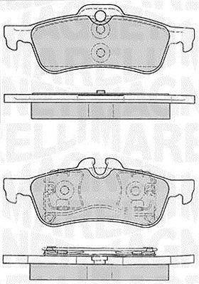 Magneti Marelli Bremsbelagsatz, Scheibenbremse [Hersteller-Nr. 363916060331] für Mini von MAGNETI MARELLI