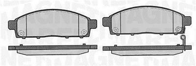 Magneti Marelli Bremsbelagsatz, Scheibenbremse [Hersteller-Nr. 363916060337] für Fiat, Mitsubishi von MAGNETI MARELLI