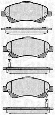 Magneti Marelli Bremsbelagsatz, Scheibenbremse [Hersteller-Nr. 363916060402] für Toyota von MAGNETI MARELLI