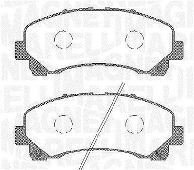 Magneti Marelli Bremsbelagsatz, Scheibenbremse [Hersteller-Nr. 363916060449] für Isuzu von MAGNETI MARELLI