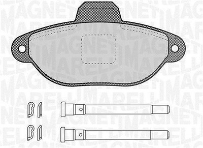 Magneti Marelli Bremsbelagsatz, Scheibenbremse [Hersteller-Nr. 363916060456] für Fiat von MAGNETI MARELLI