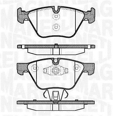 Magneti Marelli Bremsbelagsatz, Scheibenbremse [Hersteller-Nr. 363916060507] für BMW von MAGNETI MARELLI