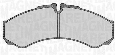 Magneti Marelli Bremsbelagsatz, Scheibenbremse [Hersteller-Nr. 363916060526] für Iveco von MAGNETI MARELLI