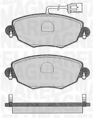 Magneti Marelli Bremsbelagsatz, Scheibenbremse [Hersteller-Nr. 363916060550] für Ford, Jaguar von MAGNETI MARELLI